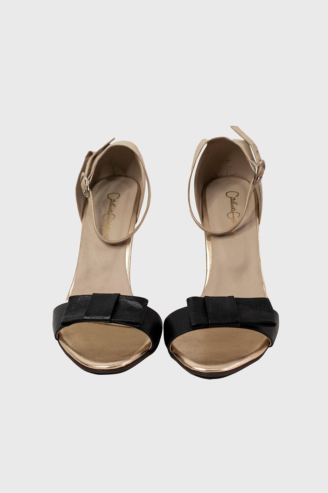 BLACK BOW SHOES - Carolina Estefan