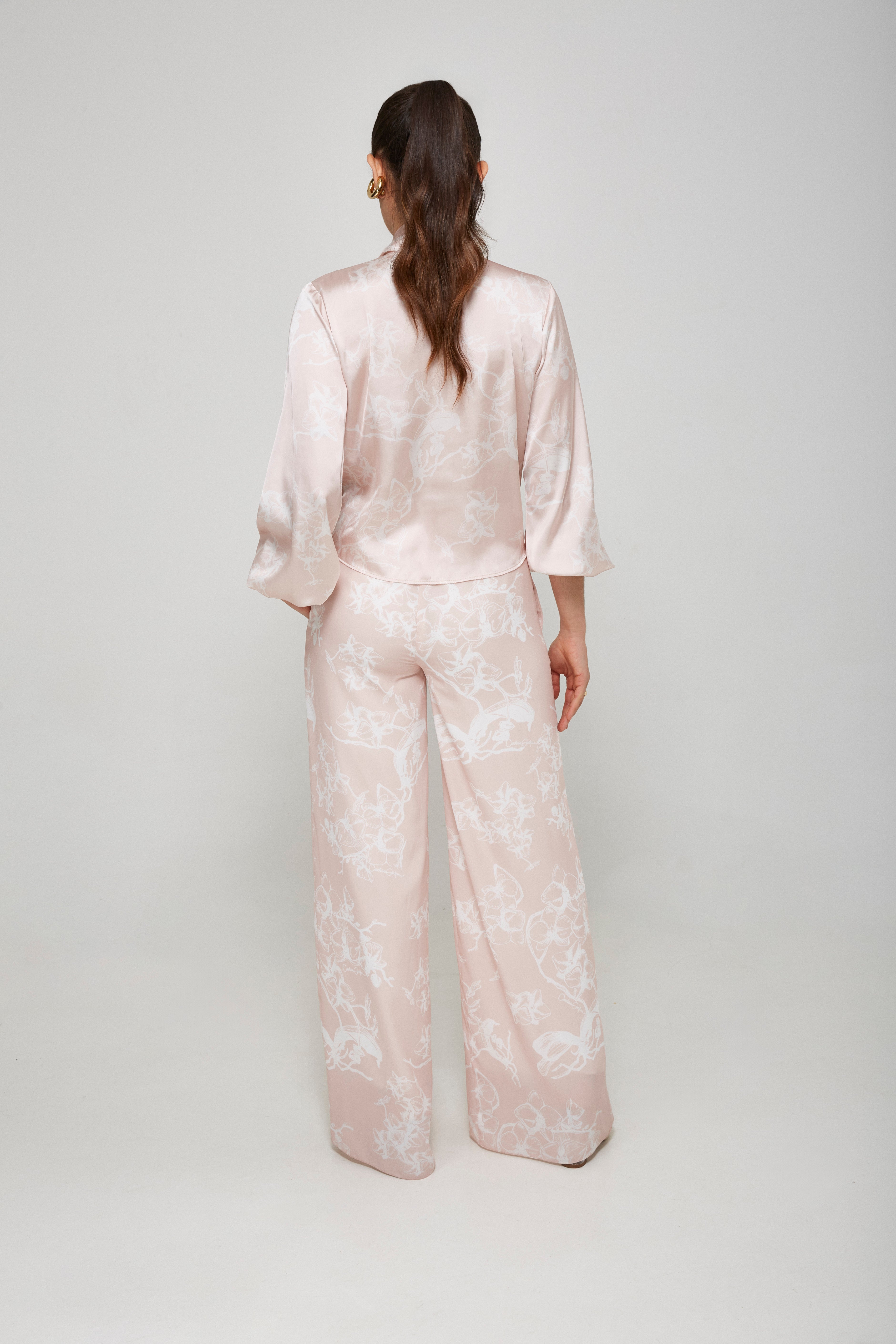 Orchid White Palazzo Pants