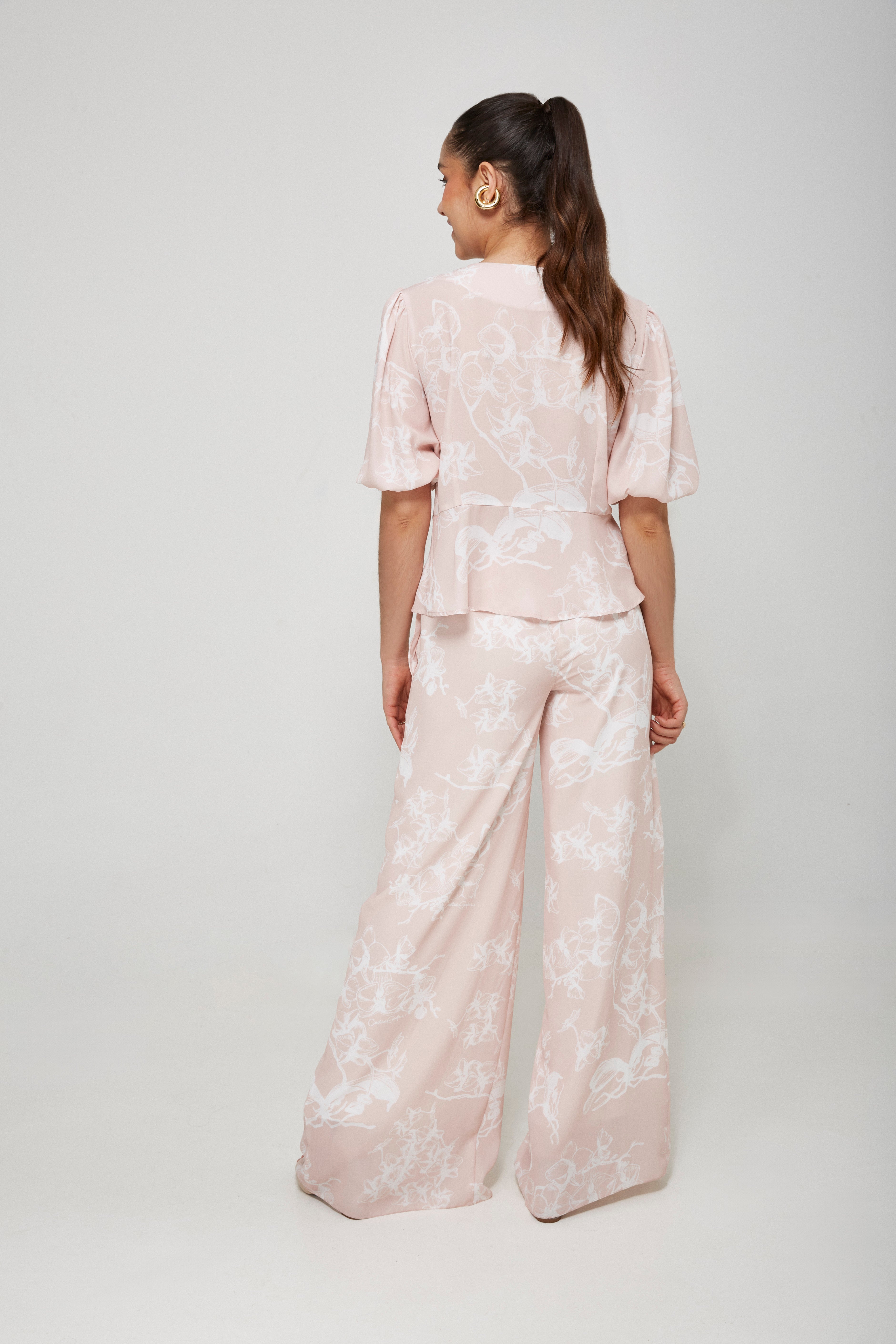 Orchid White Palazzo Pants