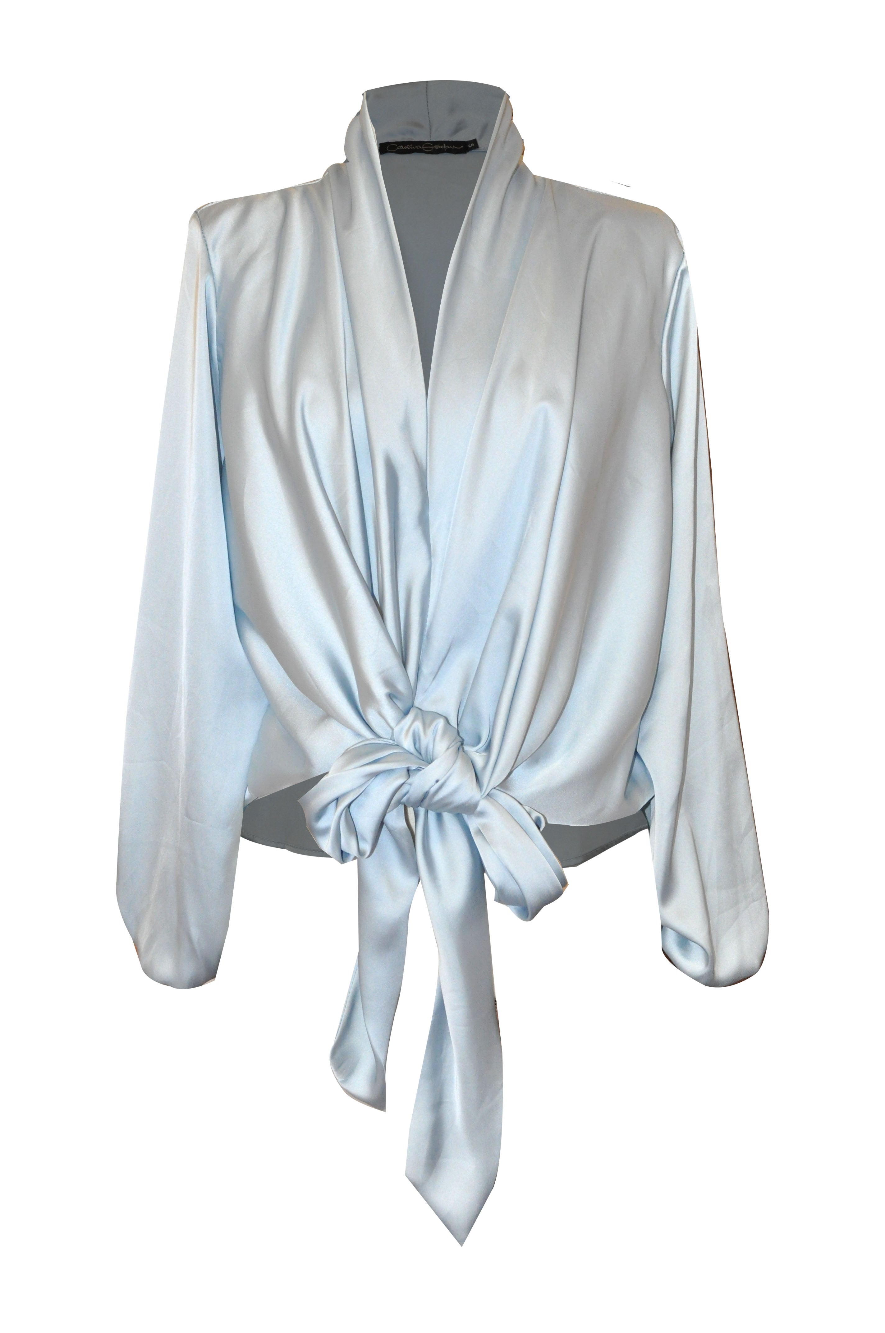 Nossa Bow Blouse - Azul Claro