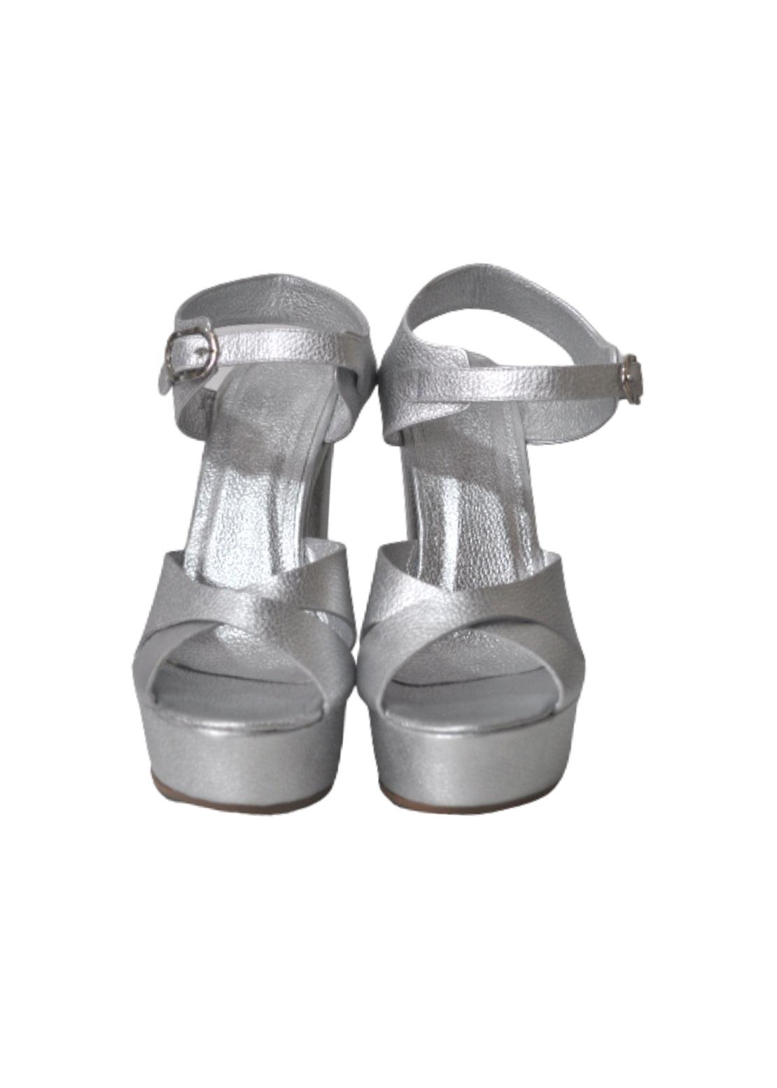 SANDALS TORINO SILVER - Carolina Estefan